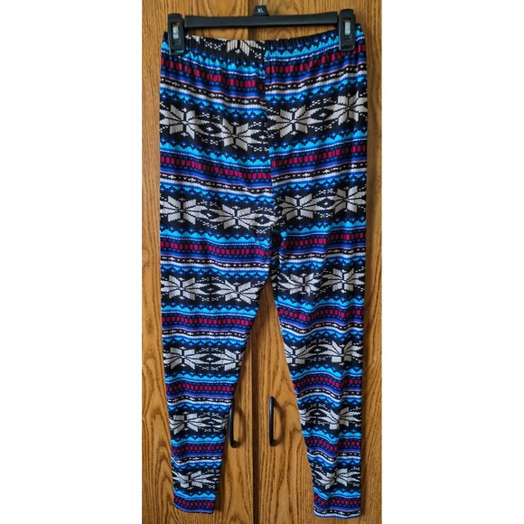 Abby& Anna Super Soft Stretchy Colorful Blue Leggings Plus Size Tall New W/Tags - Picture 2 of 4
